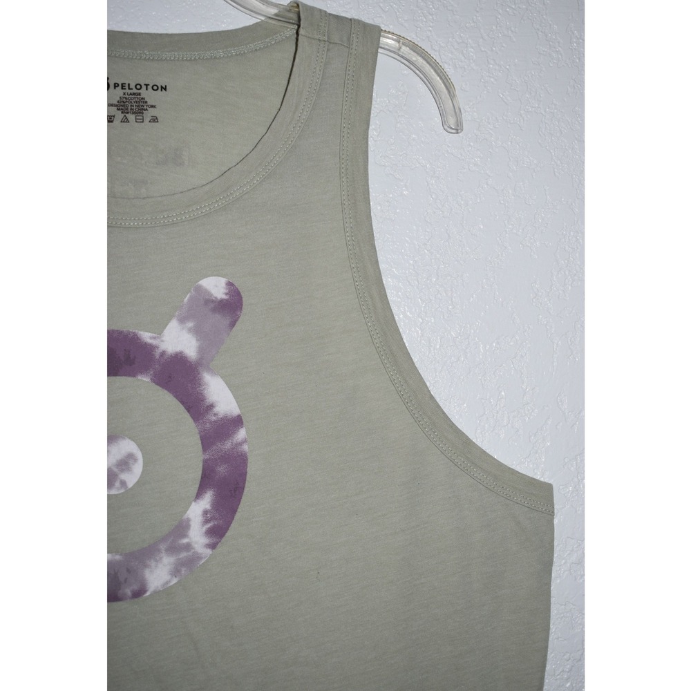 Peloton Tank Top Women XL Sage Green Go Beyond The Known Graphic Sleeveless Tee - Picture 12 of 16